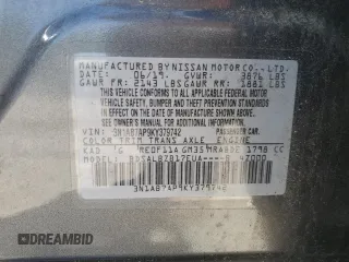 2019 Nissan Sentra S with VIN 3N1AB7AP9KY379742, listed as a Copart auction lot 57699995 with 104,080 mi miles and Salvage title. Bid and sale history available at DreamBid. Image 12.
