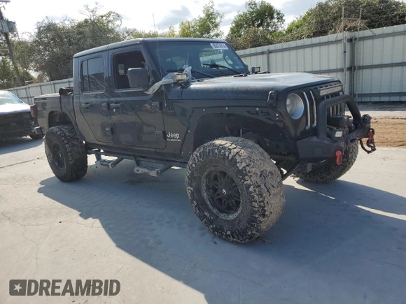 2021 Jeep Gladiator High Altitude with VIN 1C6HJTFG4ML546222, listed as a Copart auction lot 80474614 with Not provided miles and Salvage title. Bid and sale history available at DreamBid. Image 4.