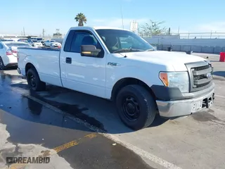 2014 Ford F-150 XL with VIN 1FTMF1CMXEKF54968, listed as a IAAI auction lot 41619530 with 1 mi miles. Bid and sale history available at carsss.com. Image 1.