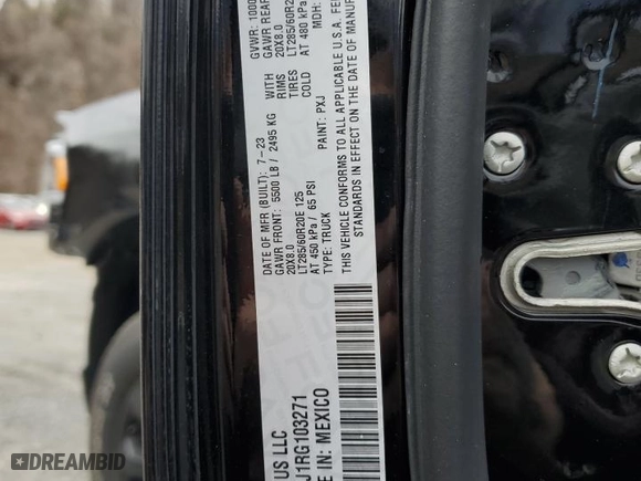 2024 Ram 2500 Laramie with VIN 3C6UR5FJ1RG103271, listed as a Copart auction lot 51228295 with 7,930 mi miles and Salvage Title. Bid and sale history available at carsss.com. Image 12.