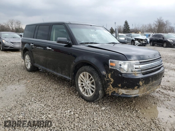 2017 Ford Flex SEL with VIN 2FMGK5C8XHBA03906, listed as a Copart auction lot 45334675 with 123,746 mi miles and Salvage Title. Bid and sale history available at carsss.com. Image 4.