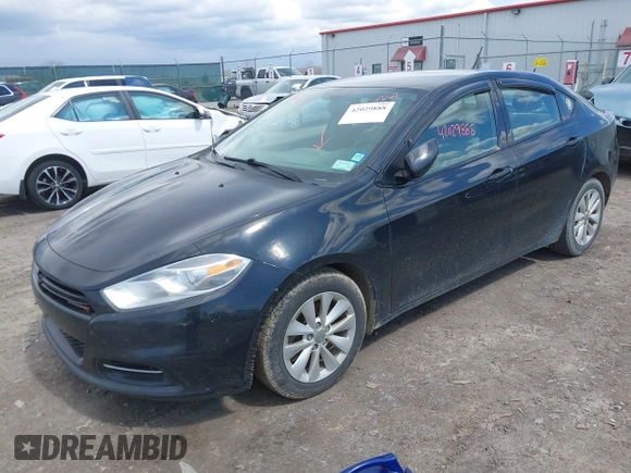 2014 Dodge Dart SXT with VIN 1C3CDFBB7ED801578, listed as a IAAI auction lot 42029888 with 132,084 mi miles. Bid and sale history available at carsss.com. Image 2.