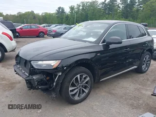 2023 Audi Q5 S line Premium with VIN WA1GAAFYXP2068698, listed as a IAAI auction lot 42225206 with 17,691 mi miles and . Bid and sale history available at DreamBid. Image 20.