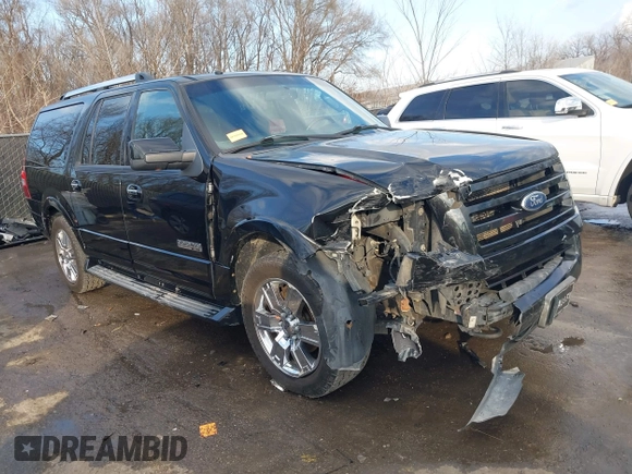 2008 Ford Expedition EL Limited with VIN 1FMFK20518LA68521, listed as a IAAI auction lot 41237658 with 381,557 mi miles. Bid and sale history available at carsss.com. Image 1.