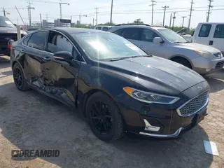 2019 Ford Fusion Titanium with VIN 3FA6P0K91KR253371, listed as a IAAI auction lot 42063453 with 90,453 mi miles and . Bid and sale history available at DreamBid. Image 1.