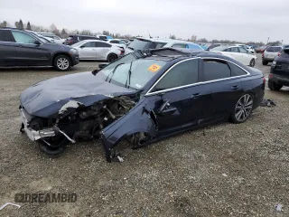 2019 Audi A6 Premium with VIN WAUD8AF25KN132313, listed as a Copart auction lot 83855514 with 0 mi miles and Salvage Title. Bid and sale history available at carsss.com. Image 1.