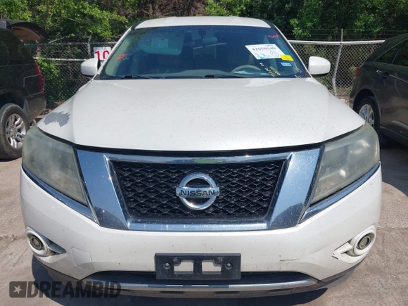 2015 Nissan Pathfinder S with VIN 5N1AR2MN7FC613554, listed as a IAAI auction lot 42050540 with 204,211 mi miles and . Bid and sale history available at DreamBid. Image 12.
