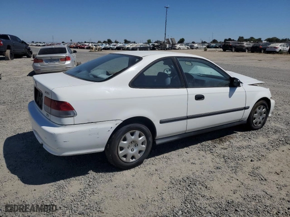 1999 Honda Civic DX with VIN 1HGEJ6224XL099100, listed as a Copart auction lot 66877254 with 161,239 mi miles and Clean Title. Bid and sale history available at carsss.com. Image 3.