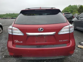2010 Lexus RX 450h with VIN JTJBC1BA2A2024623, listed as a Copart auction lot 54246765 with Not provided miles and Salvage title. Bid and sale history available at DreamBid. Image 6.