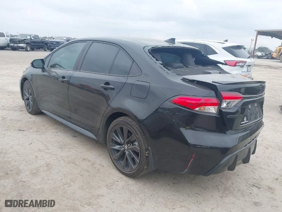 2023 Toyota Corolla SE with VIN 5YFS4MCE5PP147992, listed as a IAAI auction lot 41707637 with 3,465 mi miles. Bid and sale history available at carsss.com. Image 3.