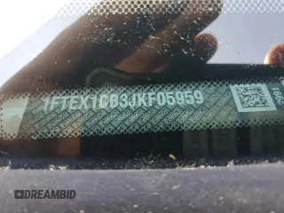 2018 Ford F-150 XL с VIN 1FTEX1CB3JKF05959, выставлен на аукционе Copart как лот 57160805 с пробегом 136 750 миль миль и Чистый • Clean title. История ставок и продаж доступна на DreamBid. Изображение 12.