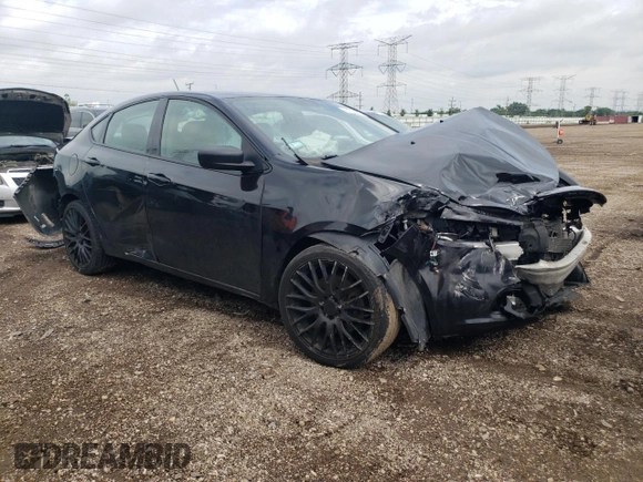 2013 Dodge Dart SXT with VIN 1C3CDFBA3DD305375, listed as a Copart auction lot 61626445 with 162,095 mi miles and Salvage title. Bid and sale history available at DreamBid. Image 4.
