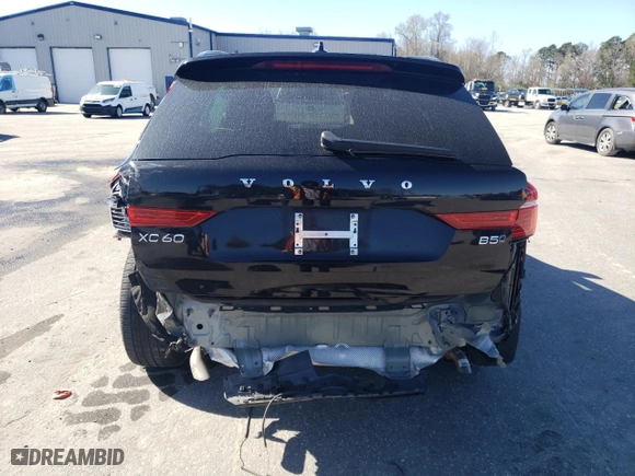 2024 Volvo XC60 Plus Dark Theme with VIN YV4L12RL8R1725322, listed as a Copart auction lot 49316215 with 45,381 mi miles and Salvage Title. Bid and sale history available at carsss.com. Image 6.