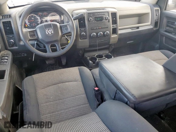 2012 Ram 1500 Express with VIN 1C6RD7FT4CS342153, listed as a Copart auction lot 62348175 with 151,528 mi miles and Salvage title. Bid and sale history available at DreamBid. Image 8.