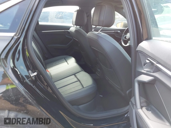 2023 Audi A3 Premium with VIN WAUAUDGY6PA038216, listed as a IAAI auction lot 42030266 with 28,384 mi miles and . Bid and sale history available at DreamBid. Image 8.
