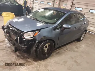 2016 Kia Rio LX with VIN KNADM4A38G6542067, listed as a IAAI auction lot 42057438 with 128,196 mi miles. Bid and sale history available at carsss.com. Image 2.