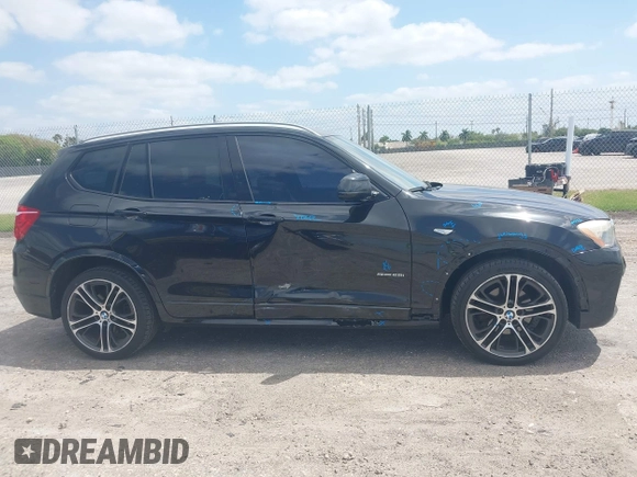 2017 BMW X3 sDrive28i with VIN 5UXWZ7C52H0U46905, listed as a IAAI auction lot 42080648 with 105,989 mi miles. Bid and sale history available at carsss.com. Image 14.