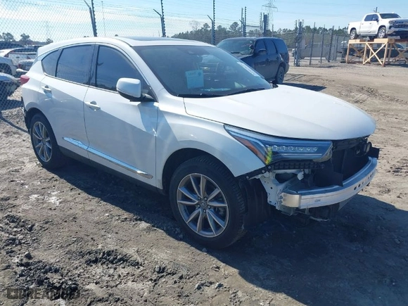 2020 Acura RDX w/Technology Pkg with VIN 5J8TC1H52LL006185, listed as a IAAI auction lot 41457828 with 59,998 mi miles. Bid and sale history available at carsss.com. Image 1.