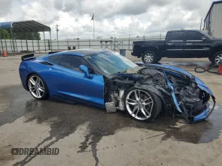 2014 Chevrolet Corvette Z51 2LT with VIN 1G1YJ2D70E5104588, listed as a Copart auction lot 53087515 with Not provided miles and Salvage title. Bid and sale history available at DreamBid. Image 4.