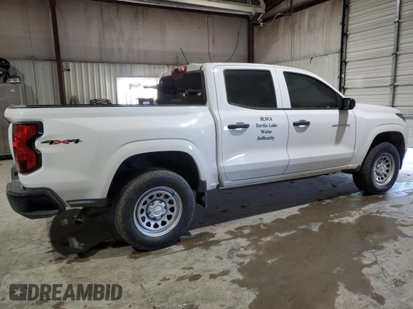 2023 Chevrolet Colorado 4WD Work Truck z VIN 1GCGTBEC2P1124750, wystawiony jako Copart lot #41771775 z przebiegiem 36 544 mil mil oraz Szkoda całkowita • Salvage title. Historia ofert i sprzedaży dostępna na DreamBid. Obrazek 3.