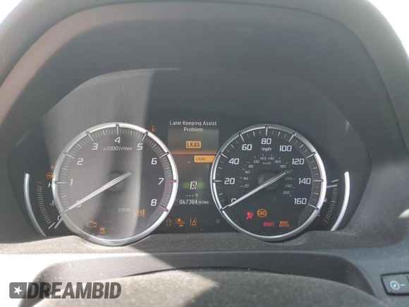2017 Acura TLX w/Technology Pkg with VIN 19UUB1F59HA001644, listed as a Copart auction lot 50865353 with 67,384 mi miles. Bid and sale history available at carsss.com. Image 9.