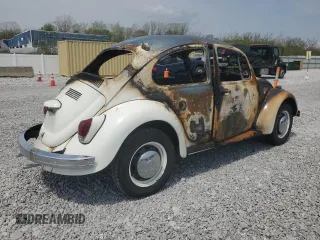 1969 Volkswagen Beetle with VIN 119235264, listed as a Copart auction lot 55211595 with Not Provided miles and Salvage Title. Bid and sale history available at DreamBid. Image 3.