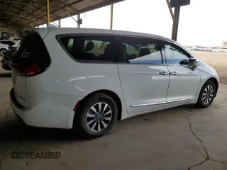 2022 Chrysler Pacifica Hybrid Limited with VIN 2C4RC1S74NR123134, listed as a Copart auction lot 57906795 with 75,648 mi miles and Salvage title. Bid and sale history available at DreamBid. Image 3.