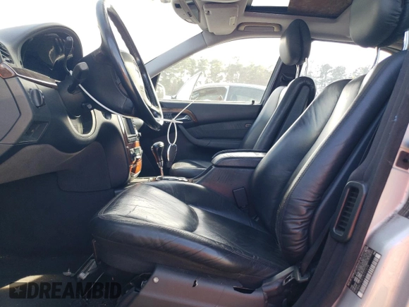 2001 Mercedes-Benz S-Class with VIN WDBNG75JX1A157279, listed as a Copart auction lot 45526185 with 0 mi miles and Salvage Title. Bid and sale history available at carsss.com. Image 7.