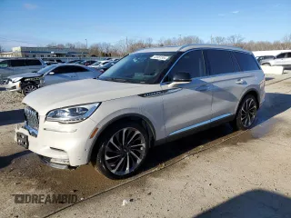 2020 Lincoln Aviator Reserve z VIN 5LM5J7XC7LGL30976, wystawiony jako Copart lot #85981554 z przebiegiem 140 056 mil mil oraz Czysty tytuł • Clean title. Historia ofert i sprzedaży dostępna na DreamBid. Obrazek 1.