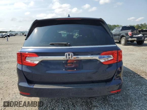 2020 Honda Odyssey Touring with VIN 5FNRL6H85LB003302, listed as a Copart auction lot 72709924 with 58,228 mi miles and Salvage Title. Bid and sale history available at DreamBid. Image 6.