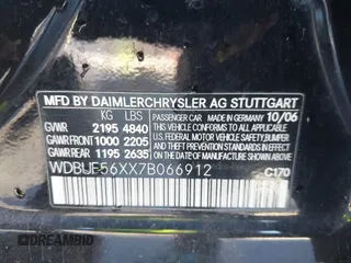 2007 Mercedes-Benz E 350 z VIN WDBUF56XX7B066912, wystawiony jako IAAI lot #41818878 z przebiegiem Nie podano mil oraz . Historia ofert i sprzedaży dostępna na DreamBid. Obrazek 9.