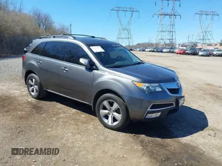 2011 Acura MDX with VIN 2HNYD2H27BH543623, listed as a IAAI auction lot 41833381 with Not Provided miles. Bid and sale history available at carsss.com. Image 1.