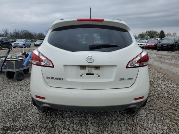 2014 Nissan Murano SL with VIN JN8AZ1MW2EW509658, listed as a Copart auction lot 51861935 with 154,301 mi miles and Salvage Title. Bid and sale history available at carsss.com. Image 6.