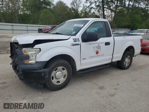 2016 Ford F-150 XL with VIN 1FTMF1CPXGKD34131, listed as a Copart auction lot 50490935 with 117,421 mi miles and Salvage Title. Bid and sale history available at carsss.com. Image 1.