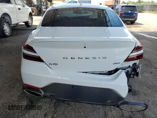 2025 Genesis G70 2.5T with VIN KMTG34SC0SU152314, listed as a Copart auction lot 61581285 with 8,656 mi miles and Non repairable. Bid and sale history available at DreamBid. Image 6.