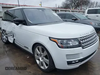 2016 Land Rover Range Rover Supercharged with VIN SALGS3EF0GA274223, listed as a IAAI auction lot 41477329 with 74,664 mi miles. Bid and sale history available at carsss.com. Image 1.