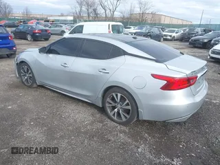 2017 Nissan Maxima SV with VIN 1N4AA6AP9HC406195, listed as a IAAI auction lot 41747116 with 97,213 mi miles. Bid and sale history available at carsss.com. Image 3.