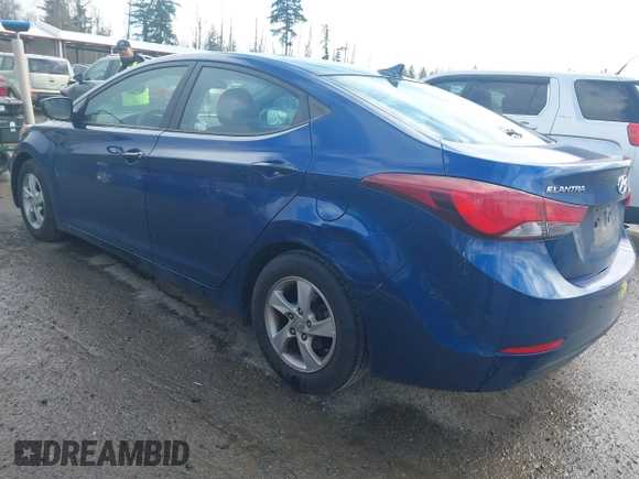 2015 Hyundai Elantra SE z VIN 5NPDH4AE6FH574254, wystawiony jako IAAI lot #41825995 z przebiegiem 107 080 mil mil oraz . Historia ofert i sprzedaży dostępna na DreamBid. Obrazek 3.