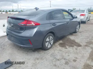 2017 Hyundai Ioniq Blue with VIN KMHC65LC0HU046457, listed as a IAAI auction lot 42029616 with 224,660 mi miles and . Bid and sale history available at DreamBid. Image 4.