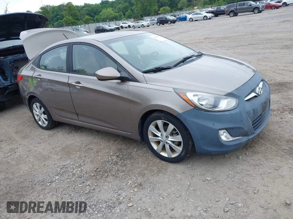 2013 Hyundai Accent GLS z VIN KMHCU4AE3DU580650, wystawiony jako IAAI lot #42479723 z przebiegiem 94 416 mil mil oraz . Historia ofert i sprzedaży dostępna na DreamBid. Obrazek 1.