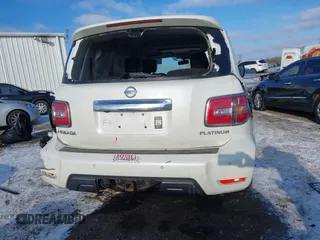 2019 Nissan Armada Platinum with VIN JN8AY2NE9K9759942, listed as a IAAI auction lot 41348179 with 114,902 mi miles. Bid and sale history available at carsss.com. Image 17.