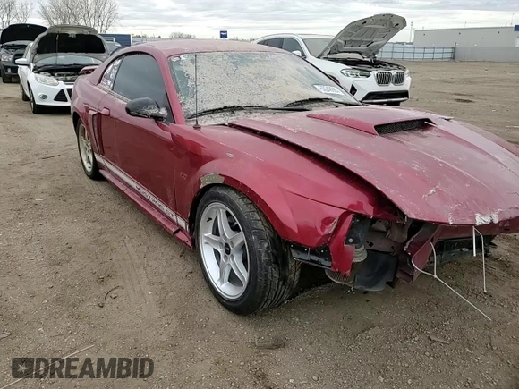 2003 Ford Mustang GT Deluxe with VIN 1FAFP42X73F394014, listed as a Copart auction lot 50248865 with 0 mi miles and Salvage Title. Bid and sale history available at carsss.com. Image 10.