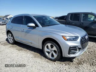 2021 Audi Q5 Premium Plus with VIN WA1BAAFY6M2004339, listed as a Copart auction lot 58202305 with 82,446 mi miles and Salvage title. Bid and sale history available at DreamBid. Image 4.