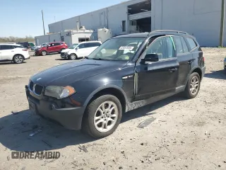 2004 BMW X3 2.5i with VIN WBXPA73474WB29994, listed as a Copart auction lot 52037835 with 140,712 mi miles and Salvage Title. Bid and sale history available at DreamBid. Image 1.