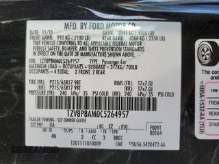 2012 Ford Mustang V6 Premium with VIN 1ZVBP8AM0C5264957, listed as a Copart auction lot 47693555 with 118,936 mi miles and Salvage Title. Bid and sale history available at carsss.com. Image 15.