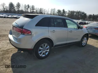 2007 Lincoln MKX with VIN 2LMDU68C47BJ09089, listed as a Copart auction lot 47401295 with 127,680 mi miles and Salvage Title. Bid and sale history available at carsss.com. Image 3.