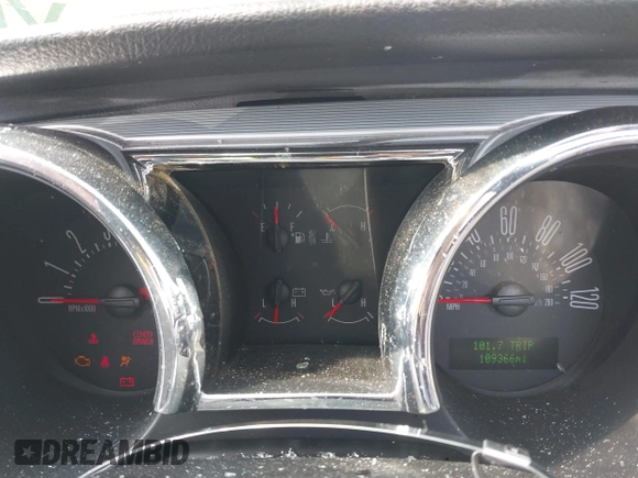 2005 Ford Mustang Deluxe with VIN 1ZVHT84N755243052, listed as a IAAI auction lot 41881137 with 109,366 mi miles and . Bid and sale history available at DreamBid. Image 7.