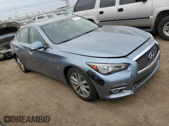 2017 Infiniti Q50 Signature Edition with VIN JN1EV7AP6HM737450, listed as a Copart auction lot 53154495 with 90,270 mi miles and Clean Title. Bid and sale history available at DreamBid. Image 4.