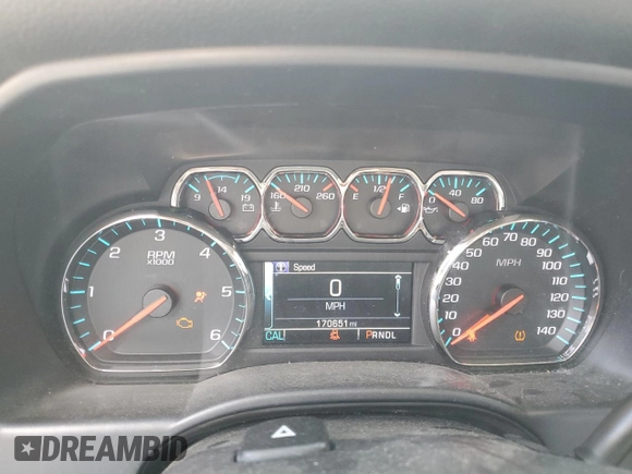 2017 Chevrolet Silverado 1500 LT with VIN 3GCPCREH5HG257722, listed as a Copart auction lot 70700684 with 170,651 mi miles and Salvage Title. Bid and sale history available at DreamBid. Image 9.