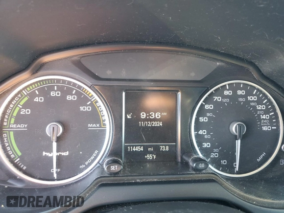 2013 Audi Q5 Hybrid Prestige with VIN WA1C8AFP0DA096531, listed as a Copart auction lot 80318424 with 114,454 mi miles and Salvage title. Bid and sale history available at DreamBid. Image 9.